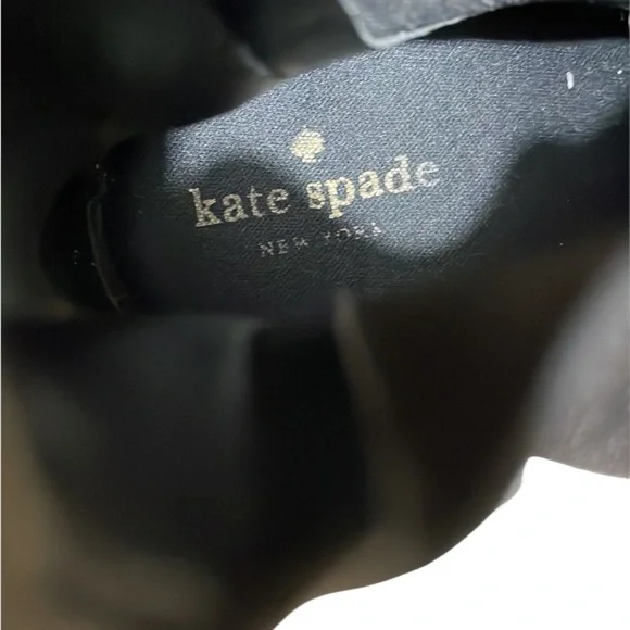 Kate Spade Sedgwick Black Rubber Rain Ankle Boots Size 9 - Picture 14 of 16